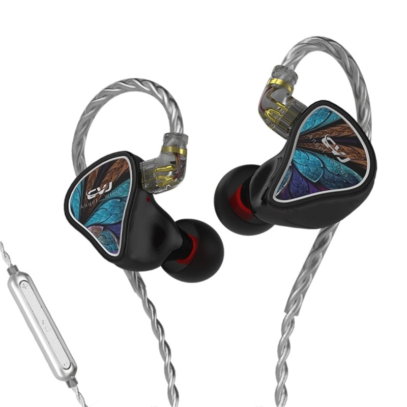 CVJ Angel Wings Hybrid Technology HiFi Music Wired Earphone With Mic