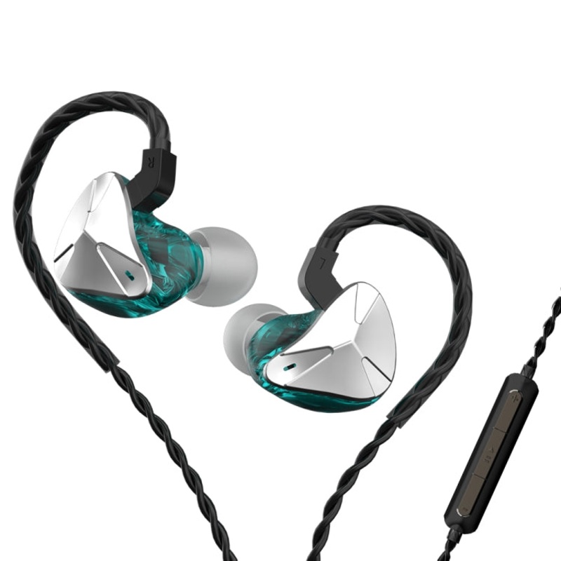 CVJ Demon Double Dynamic Coil HiFi Music Wired Earphone With Mic