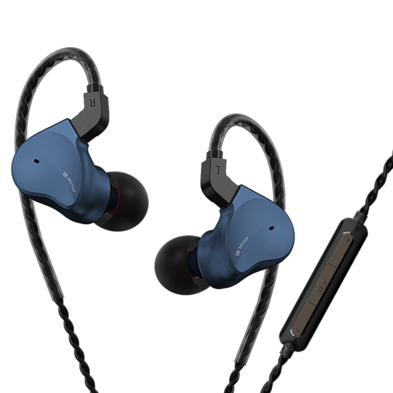 CVJ Mirror Hybrid Technology HiFi Music Wired Earphone With Mic