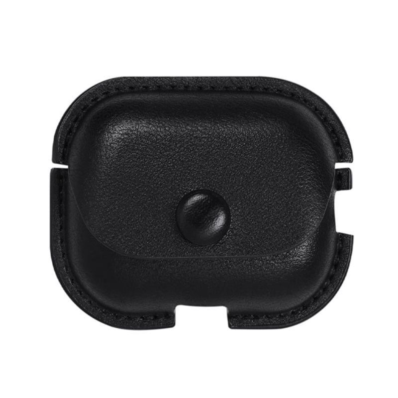 For AirPods Pro 2 Litchi Texture PU Leather Earphone Protective Case with Hook
