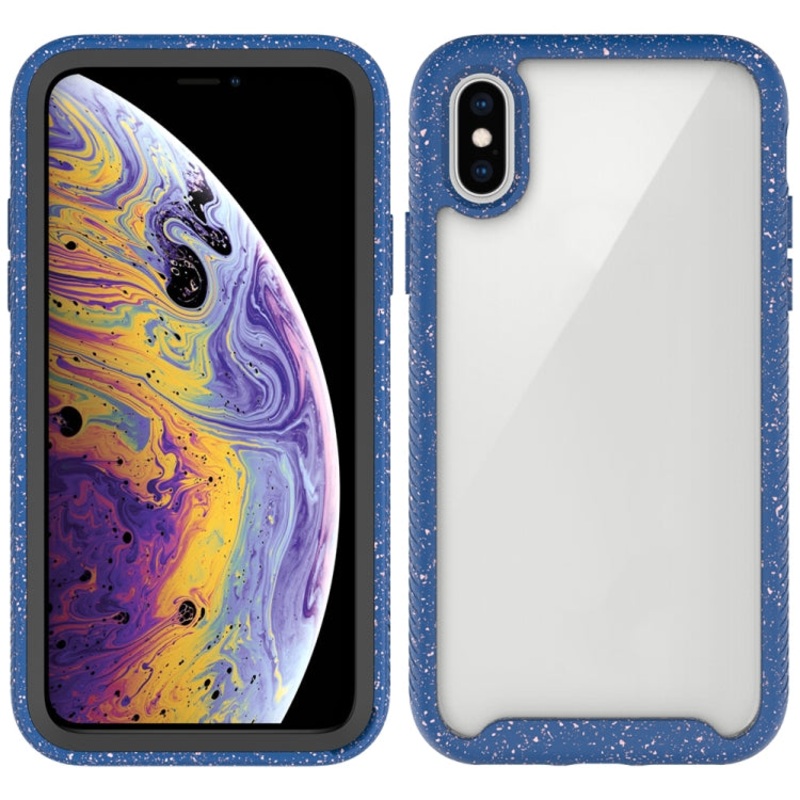 For iPhone X / XS Shockproof Starry Sky PC + TPU Protective Case