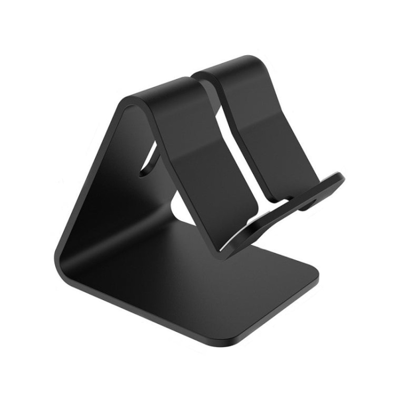 4 PCS Z1 Portable Desktop Phone Stand Lazy Tablet Stand, Colour: Aluminum AlloyBlack
