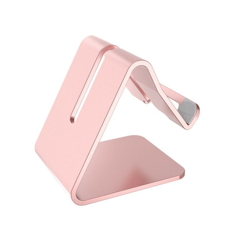 4 PCS Z1 Portable Desktop Phone Stand Lazy Tablet Stand, Colour: Aluminum AlloyRose Gold