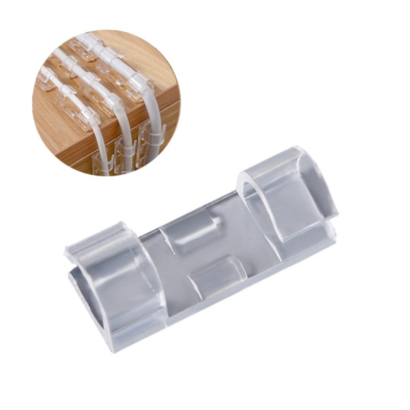 5 Sets / 100 PCS Wire Storage Retainer Nail-Free Self-Adhesive Data Cable Buckle, Size: XL for 6-10mm
