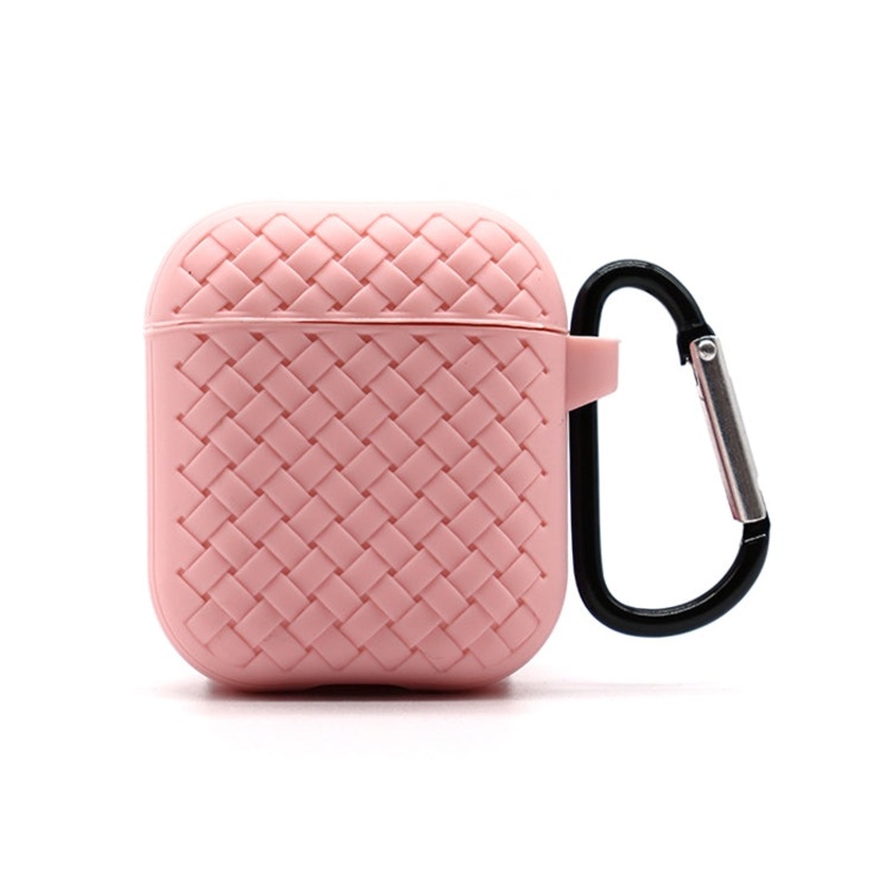 For AirPods 2 / 1 Weave Texture TPU Protective Case