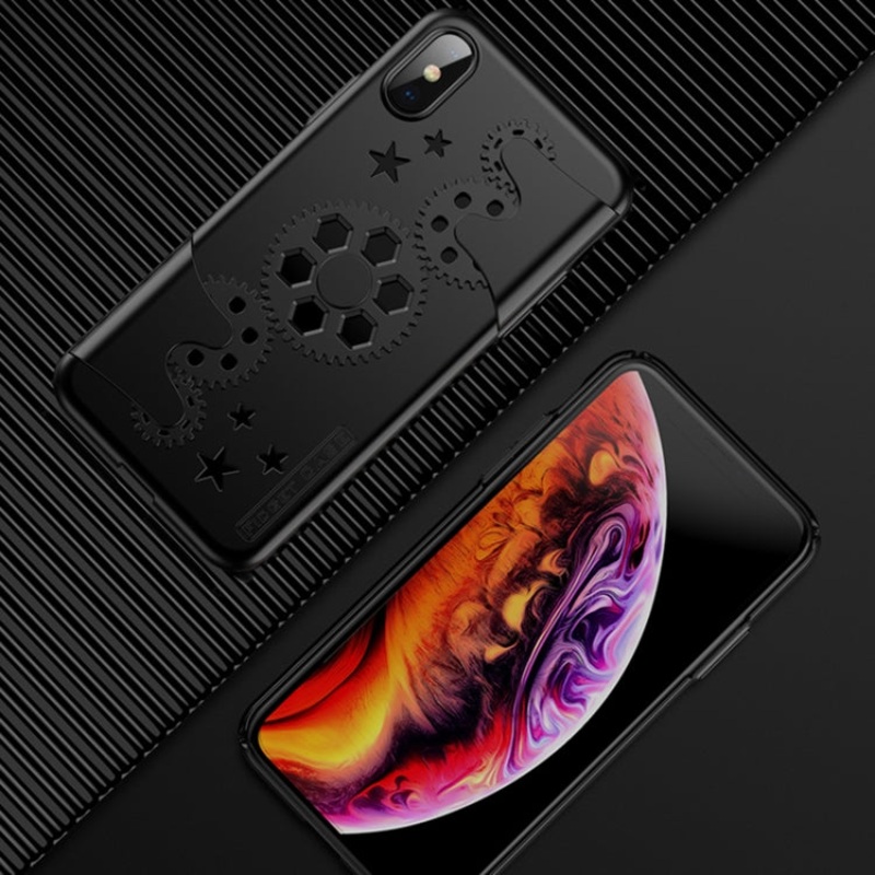 For iPhone XS Max GKK Mechanic Full Coverage PC Case