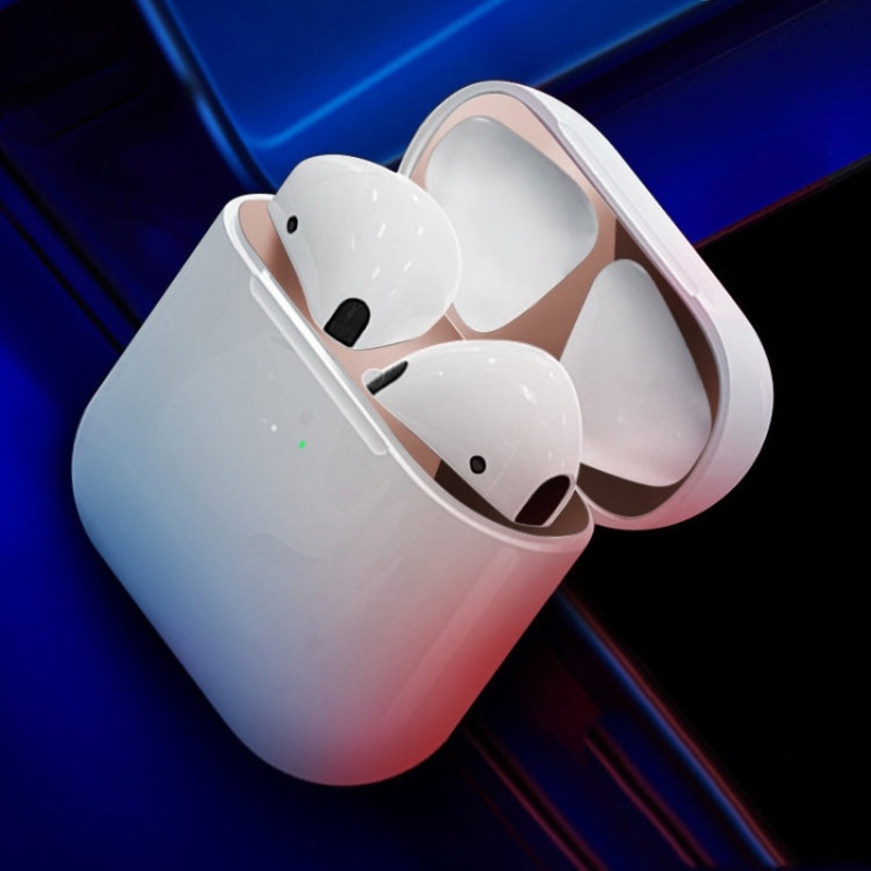 Charging Box Metal Dust Guard Sticker For AirPods 3(Blush Gold)