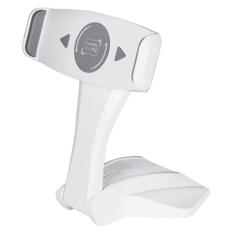 Online Learning Desktop Folding Stand Suitable For 7-15 inch Mobile Phone/Tablet(White Gray)