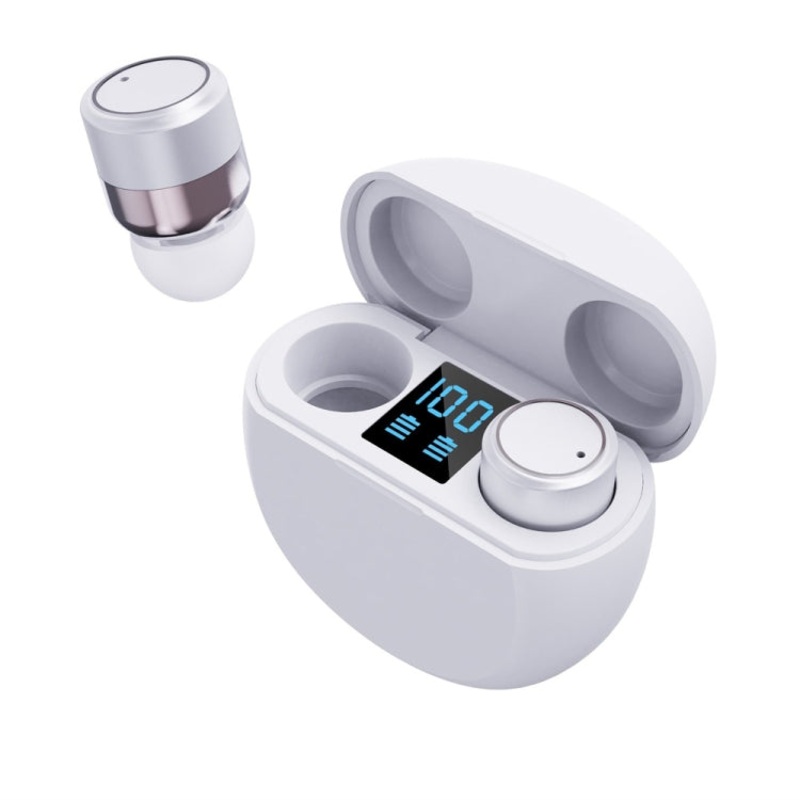 T18 Smart Touch Wireless Bluetooth Headphone with Charging Case & Power Display