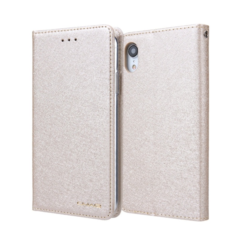 For iPhone XR CMai2 Silk Texture Horizontal Flip Leather Case with Holder & Card Slots & Photo Frame & Wallet