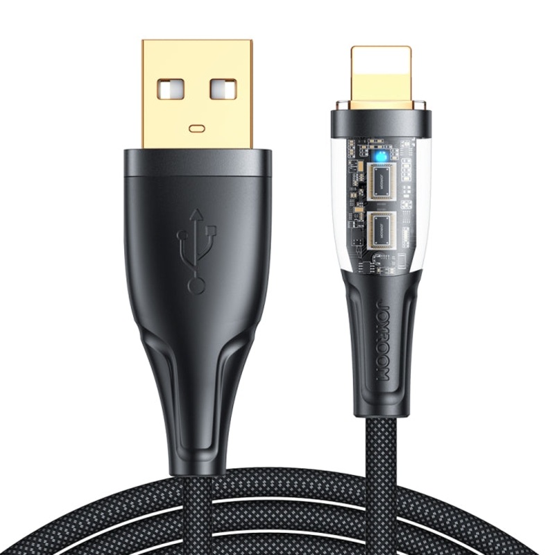 JOYROOM S-UL012A3 2.4A USB to 8 Pin Intelligent Power-Off Fast Charging Data Cable, Length:1.2m