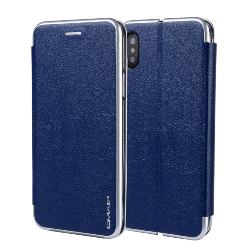 For iPhone XS Max CMai2 Linglong Series PC+PU Horizontal Flip Leather Case with Holder & Card Slot
