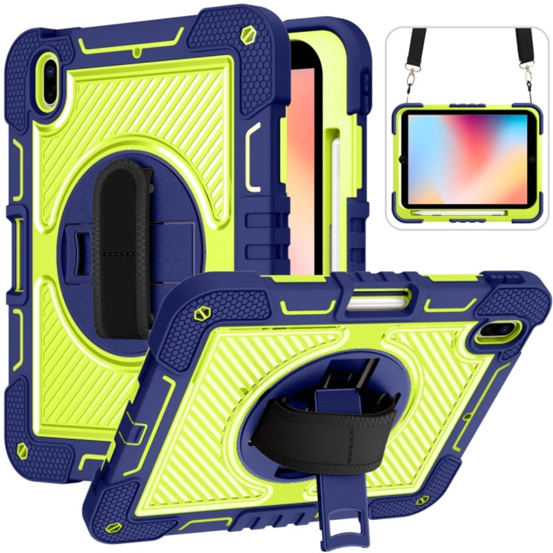 For iPad 10th Gen 10.9 2022 360 Degree Rotation Shockproof Silicone + PC Tablet Case