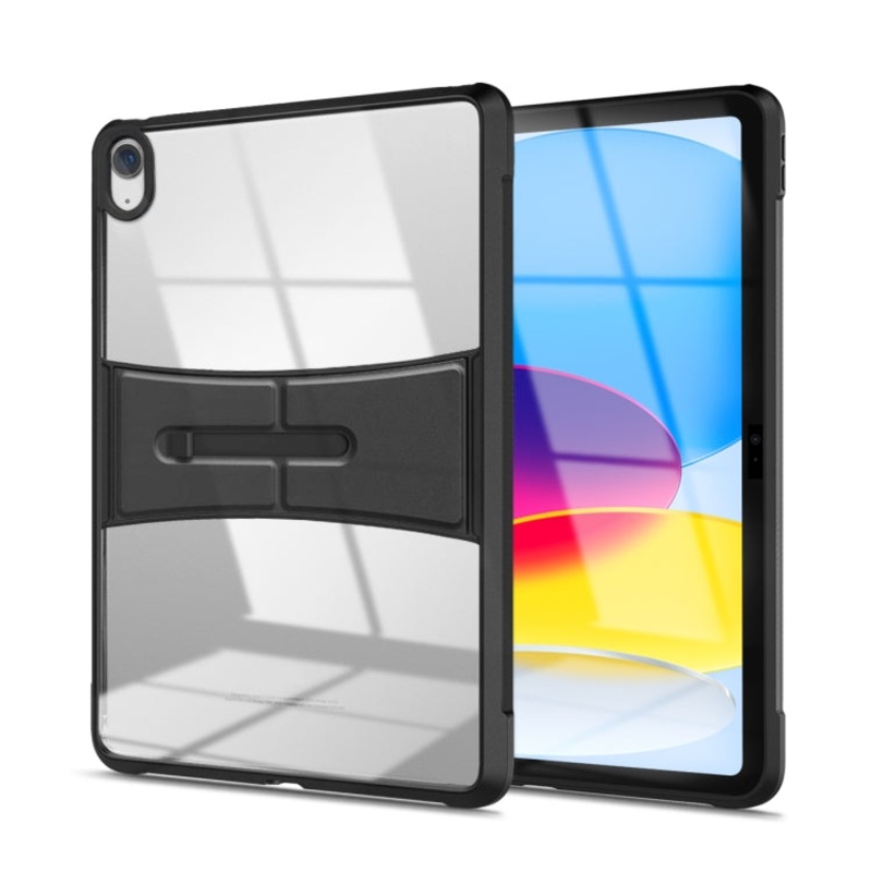 For iPad 10th Gen 10.9 2022 Acrylic TPU Transparent Tablet Protective Case with Holder