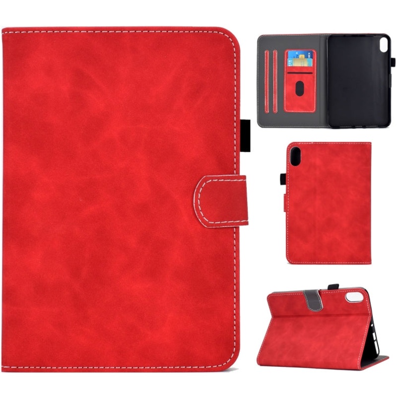 For iPad 10th Gen 10.9 2022 Cowhide Texture Tablet Leather Smart Case