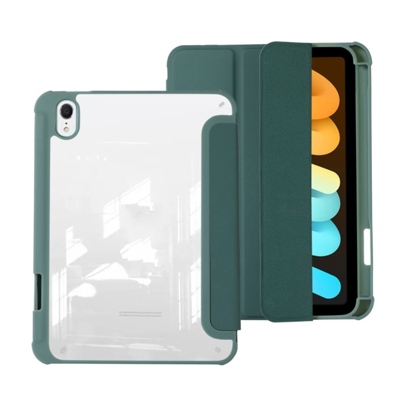 For iPad 10th Gen 10.9 2022 Acrylic 3-folding Leather Tablet Case