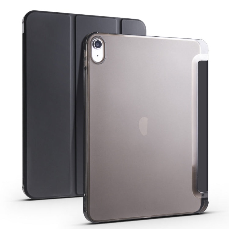 For iPad 10th Gen 10.9 2022 Four-corner Airbag Shockproof Three-fold Tablet Leather Case