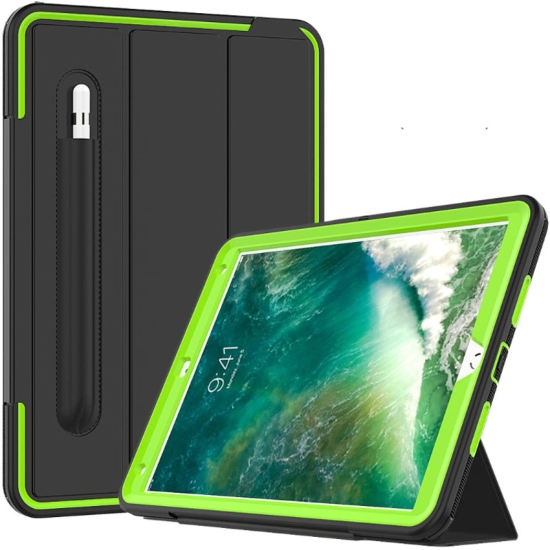 For iPad Air 3 TPU + PC + PU Leather Case with Three-folding Holder & Sleep / Wake-up Function