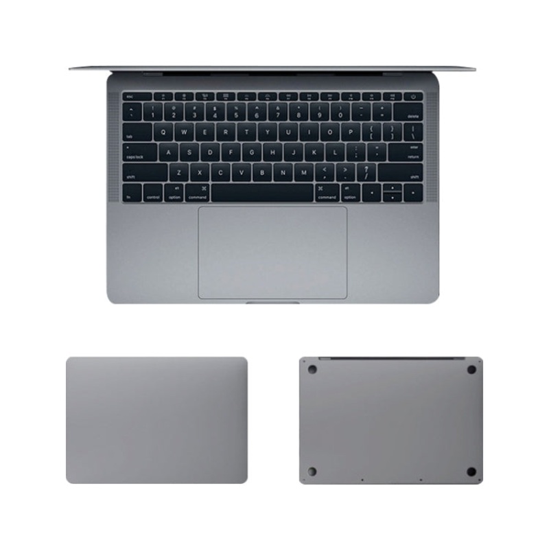 For MacBook Air 13.3 inch A1932 (2018) 4 in 1 Upper Cover Film + Bottom Cover Film + Full-support Film + Touchpad Film Laptop Body Protective Film Sticker