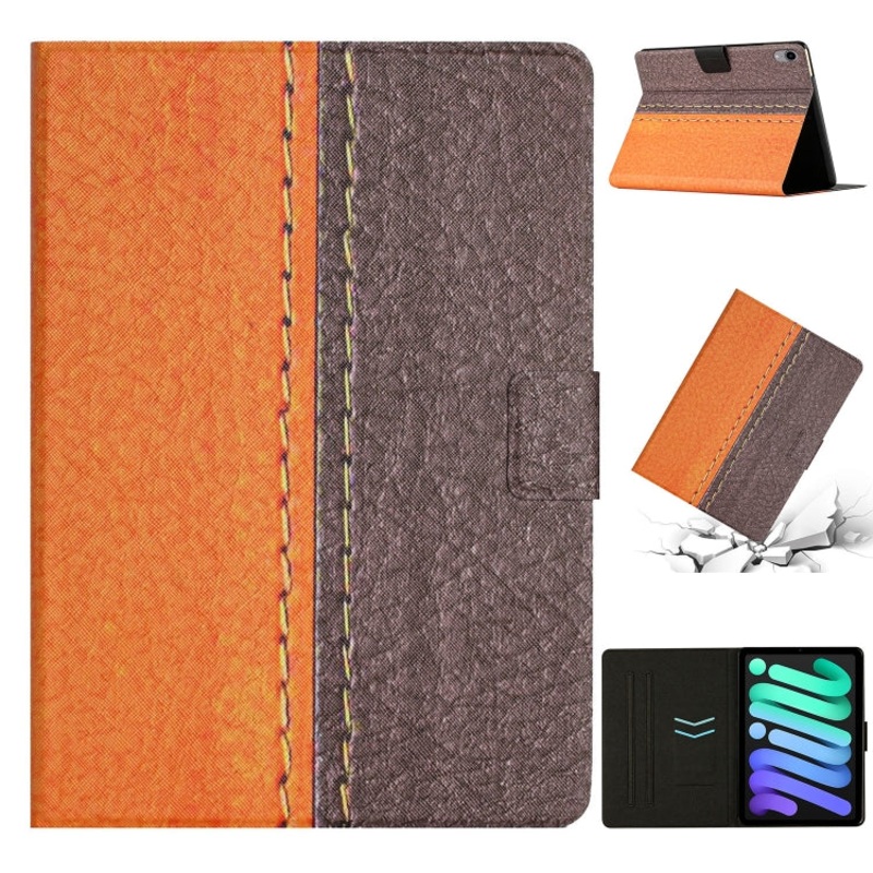 For iPad 10th Gen 10.9 2022 Stitching Solid Color Flip Leather Smart Tablet Case