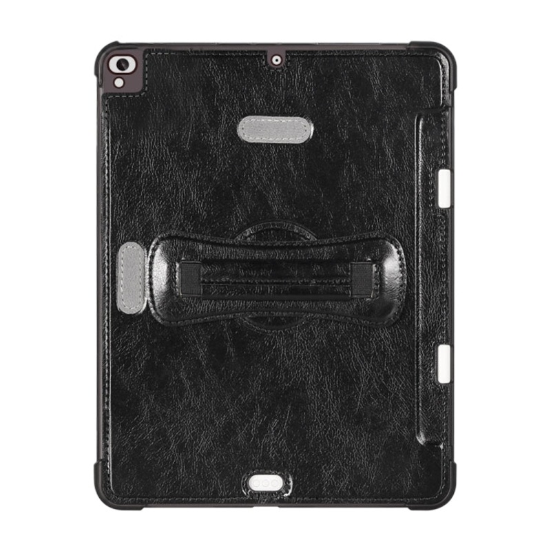 For iPad Air / Air 2 / Pro 9.7 / 9.7 2017-2018 360 Degree Rotation Handheld Leather Back Tablet Case with Pencil Slot