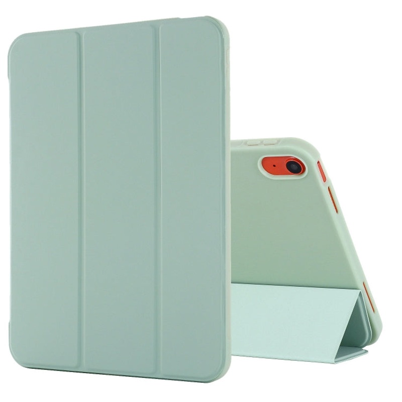 For iPad 10th Gen 10.9 2022 Tri-fold Holder Tablet Leather Case