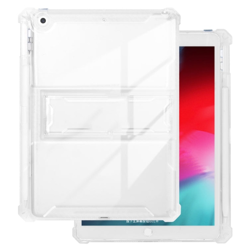 For iPad 9.7 inch TPU + PC Airbag Full Coverage Shockproof Protective Tablet Case with Pen Slots(Transparent)