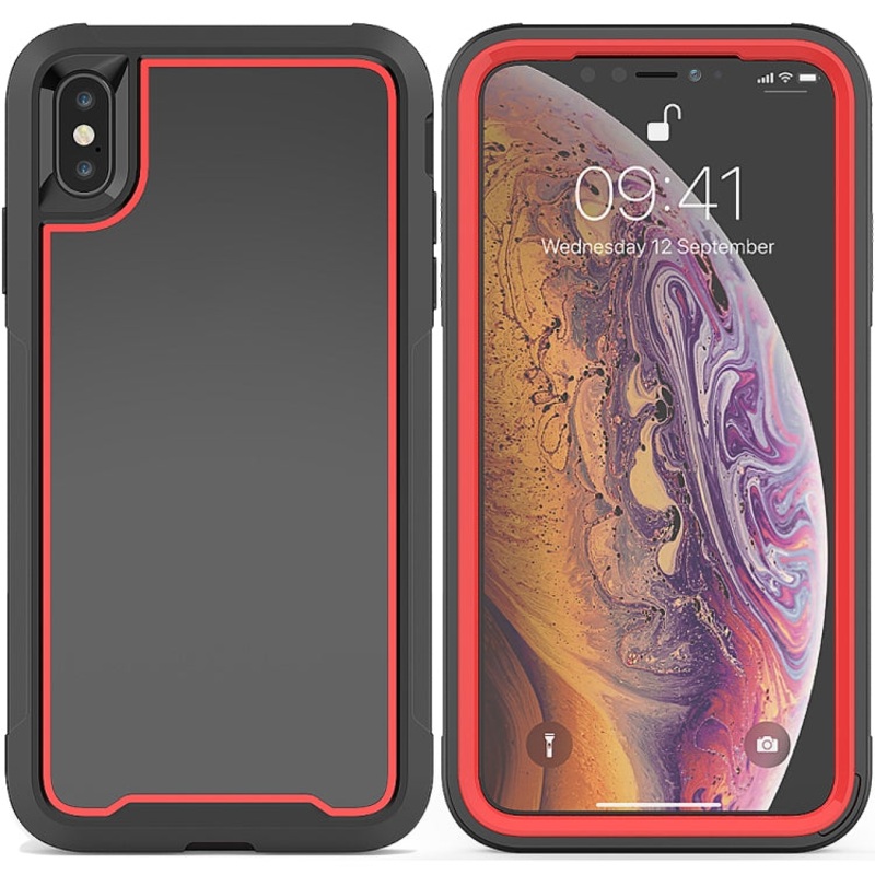 For iPhone XS Max Frame Series TPU + PC Dust-proof Scratch-proof Drop-proof Protective Case
