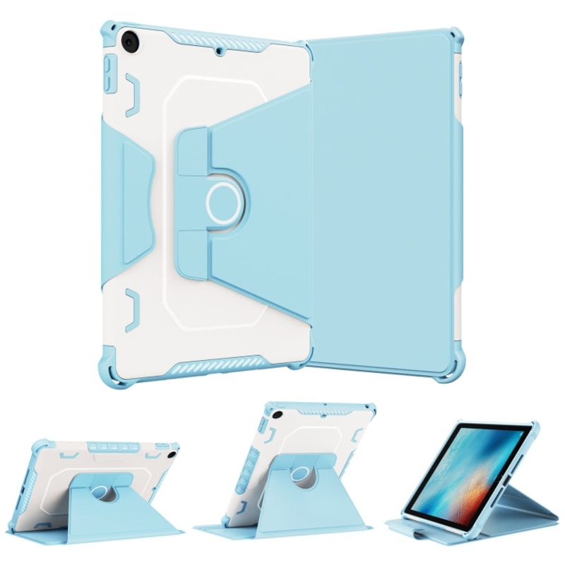 For iPad 9.7 2018/2017 / Air 1/Air 2 360 Degree Rotating Armored Smart Tablet Leather Case