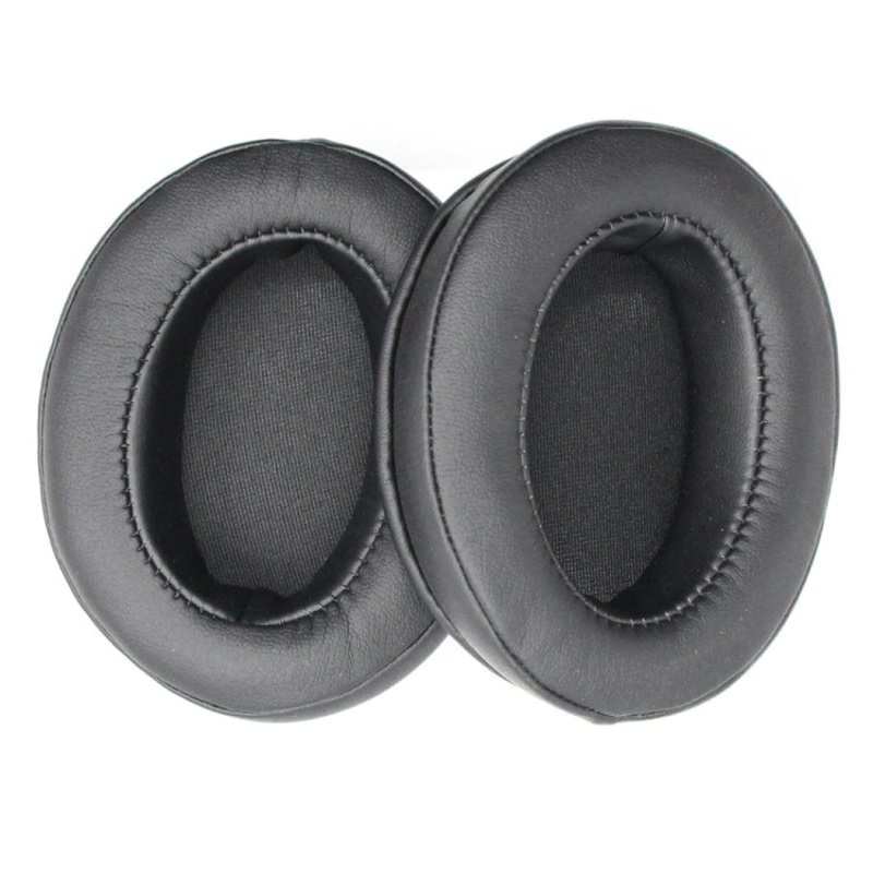2 PCS Protein Skin Headset Earmuffs for Audio-Technica ATH-SR30BT(Black)