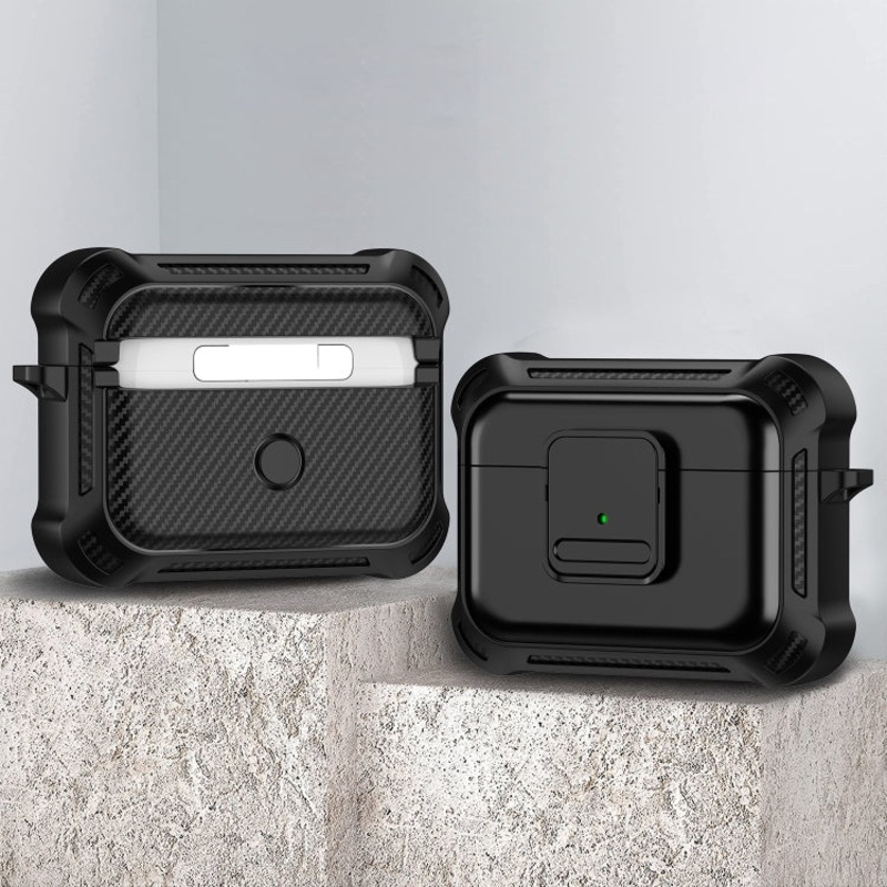 For AirPods Pro 2 TPU + PC Shockproof Earphone Protective Case with Switch