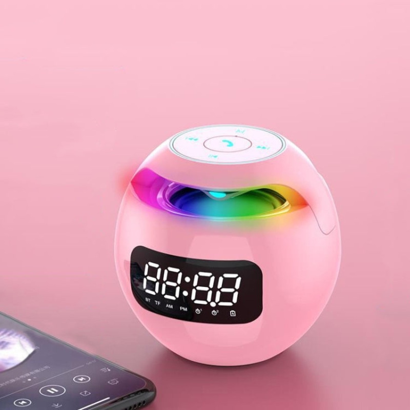 ZXL-G90 Portable Colorful Ball Bluetooth Speaker, Style: Sensor Version (Pink)