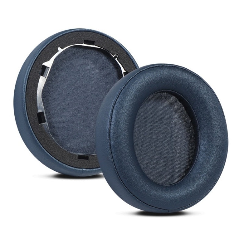 1 Pair Protein Leather Sponge Earphone Cover For Anker Soundcore Life Q35 (Blue)