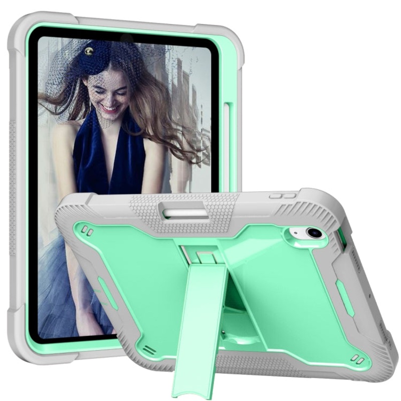 For iPad 10th Gen 10.9 2022 Silicone + PC Shockproof Tablet Case