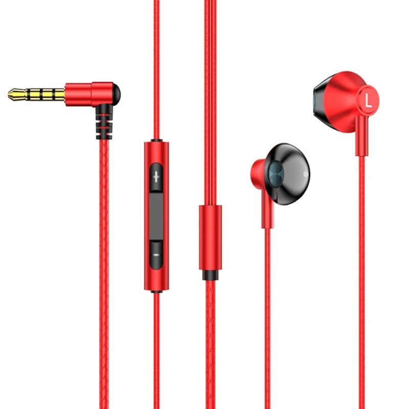 TS6800 3.5mm Metal Elbow Noise Cancelling Wired Game Earphone