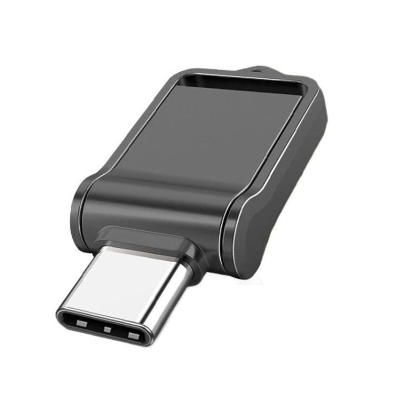 128GB USB 2.0 + Type-C/USB-C High Speed Mini Computer and Phone Dual-purpose Rotary U Disk