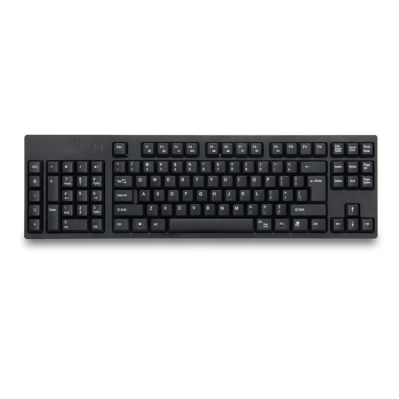 Wired USB Left Hand Keyboard with Dual HUB Function(Black)