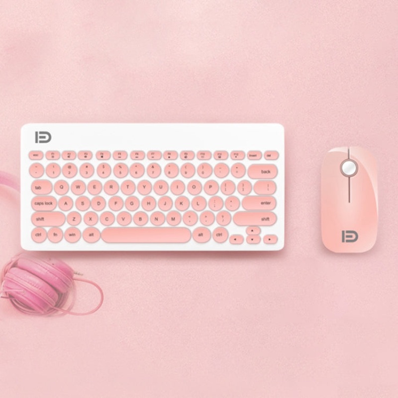 YH-78 Mini Mute Laptop Notebook Wireless Bluetooth Keyboard Mouse Set