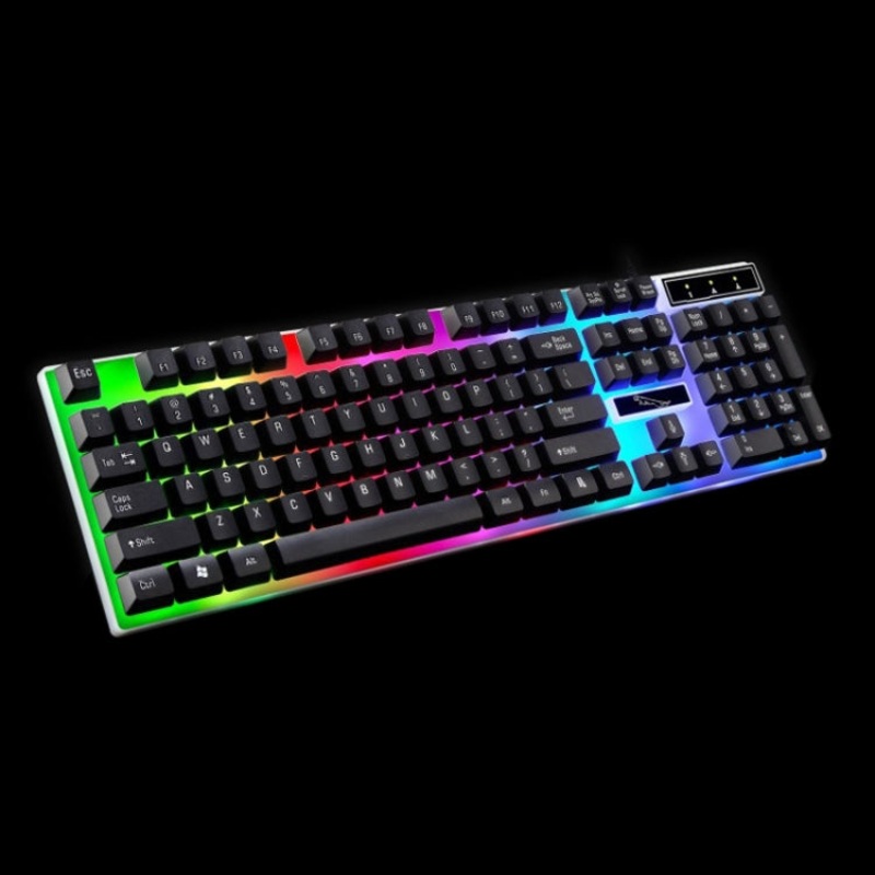 ZGB G21 104 Keys USB Wired Mechanical Feel Colorful Backlight Office Computer Keyboard Gaming Keyboard