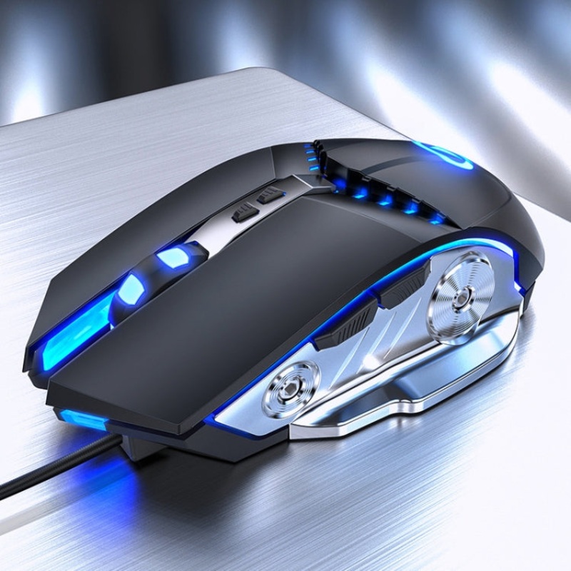 YINDIAO G3PRO 3200DPI 4-modes Adjustable 7-keys RGB Light Silent Wired Gaming Mouse