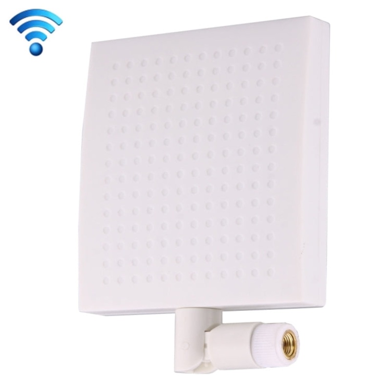 12dBi SMA Male Connector 2.4GHz Panel WiFi Antenna(White)