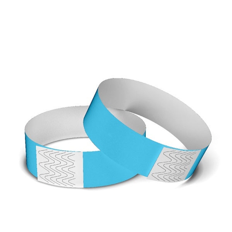 Neon Blue Wristband Tyvek 248mm x 25mm – WBT25-NB