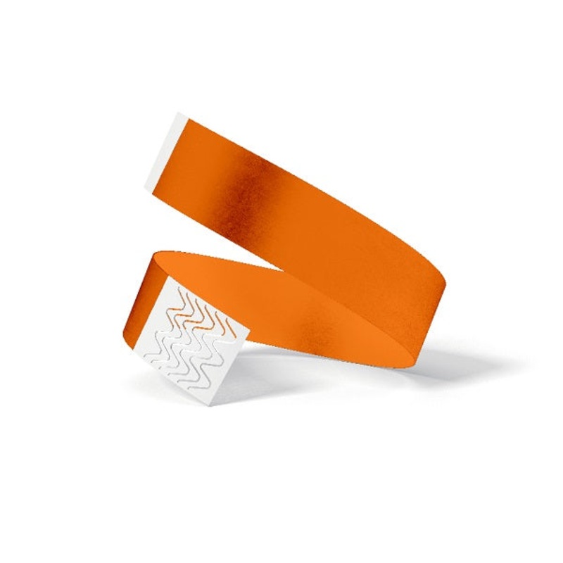 Neon Orange Wristband Tyvek 248mm x 25mm – WBT25-NO