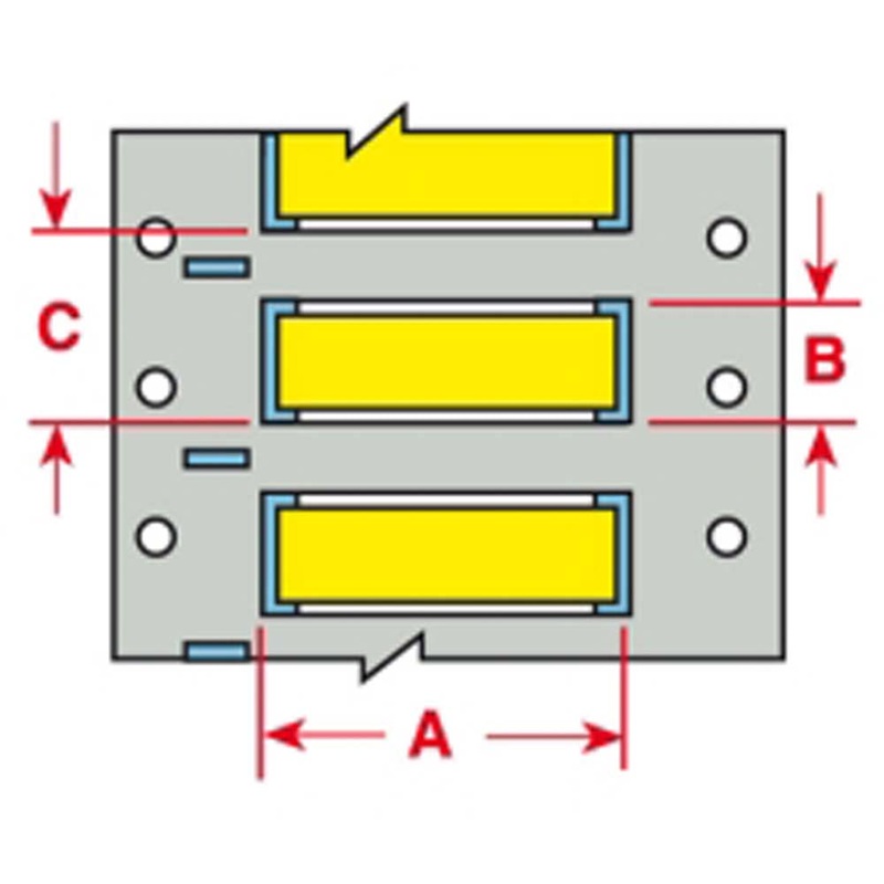 PS-750-2-YL-S – Brady PermaSleeve Wire Marking Sleeves 50.80mm x 31.80mm