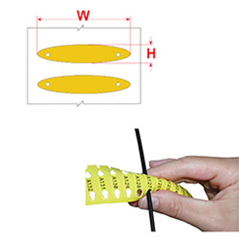 THT-03-7599-YL – Brady Rapido Labels THT-03-7599-Yellow 25.00mm x 5.70mm
