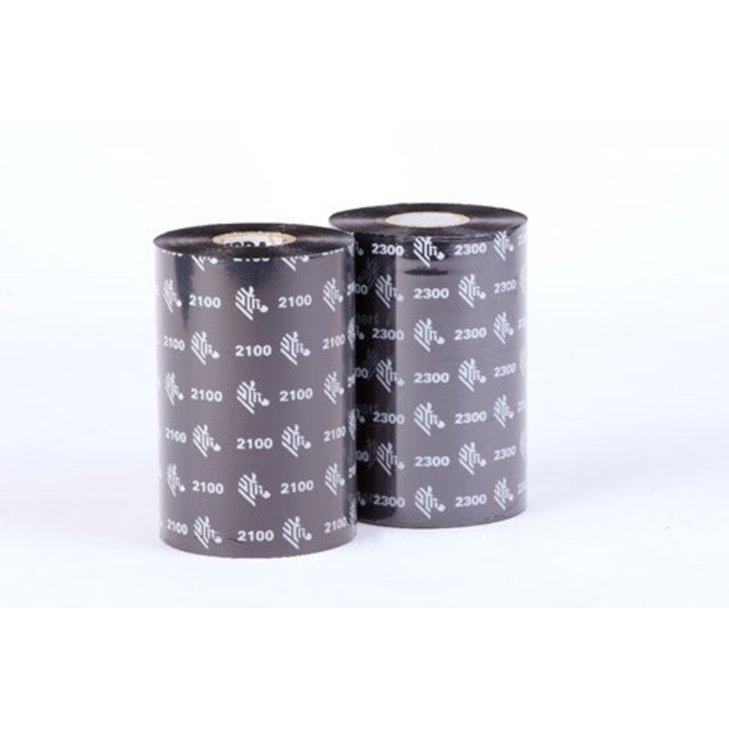 02100BK08045 – Zebra 2100 High Performance Wax 80mm x 450metres