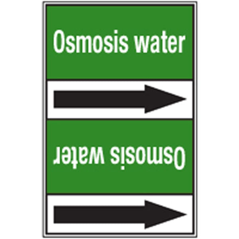 N009283 Brady White on Green Osmosis water Clp Pipe Marker On Roll