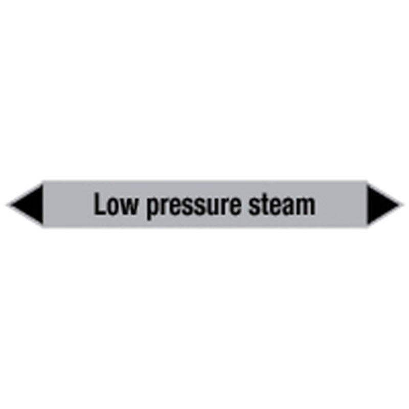 N009491 Brady Black on Grey Low pressure steam Clp Pipe Marker On Card