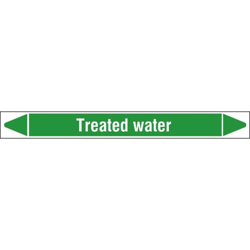 N009388 Brady White on Green Treated water Clp Pipe Marker On Roll
