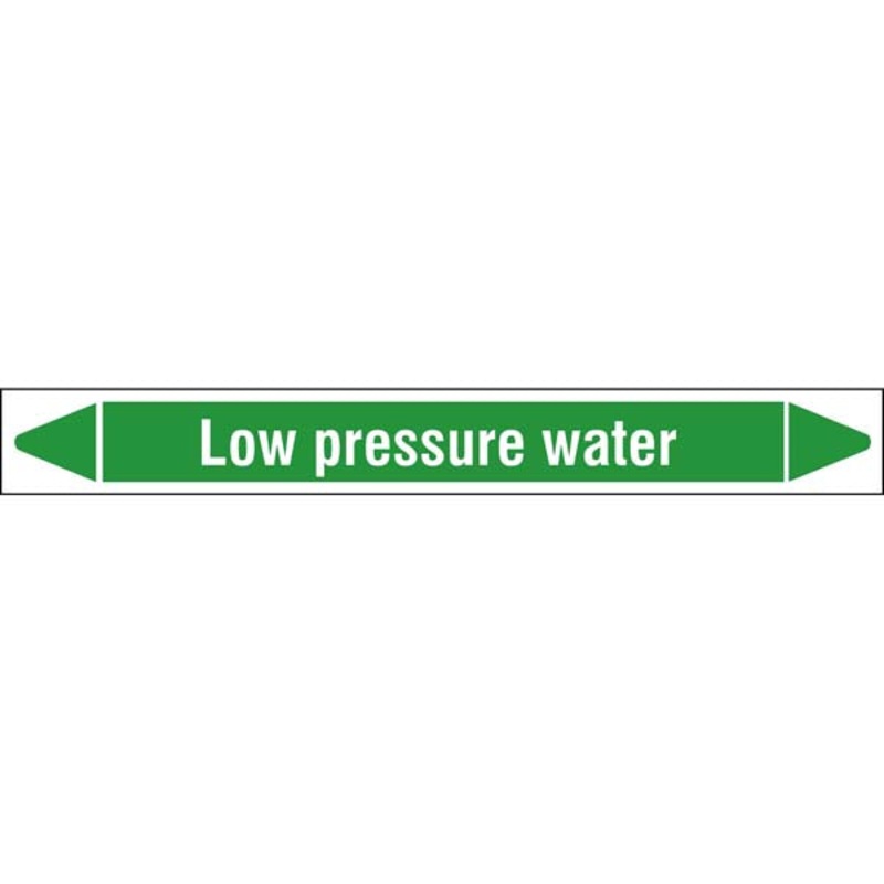 N009433 Brady Black on Grey Low pressure Clp Pipe Marker On Roll